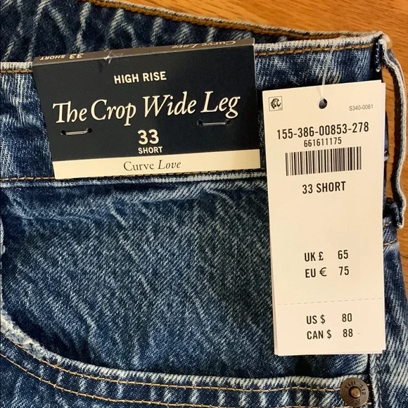 Abercrombie & Fitch Classic Blue Women's Jeans. High Rise. Curve Love. - Picture 5 of 12